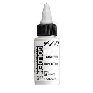 Akryl Golden High Flow 30ml – 8549 Titanium White - 