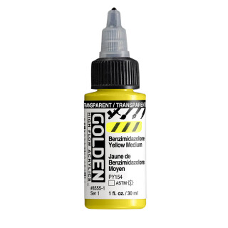 Akryl Golden High Flow 30ml – 8555 Transparent Benz Yel Medium - 