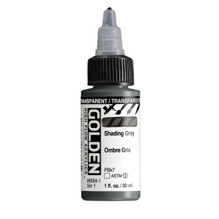 Akrylová barva Golden High Flow 30 ml - Transparent Shading Gray 8564 - 