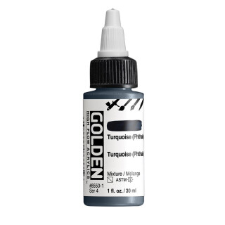 Akryl Golden High Flow 30ml – 8550 Turquoise (Phthalo ) - 