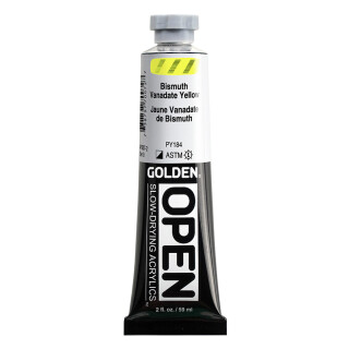 Akrylová barva Golden Open Slow Drying 59 ml - Bismuth Vanadate Yellow 7007 - 