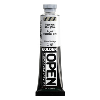 Akryl Golden Open 59ml – 7487 Iridescent Silver (Fine) - 