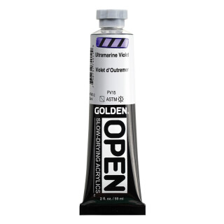 Akrylová barva Golden Open Slow Drying 59 ml - Ultramarine Violet 7401 - 