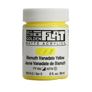 Akrylová barva Golden SoFlat Matte 59 ml - 6510 Bismuth Vanadate Yellow - 