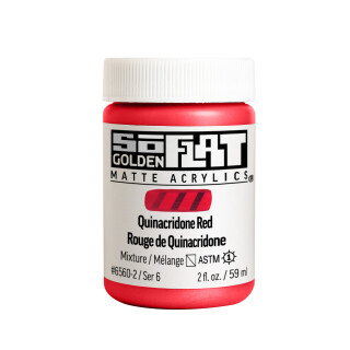Akryl Golden SoFlat 59ml – 6560 Quinacridone Red - 