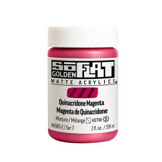 Akrylová barva Golden SoFlat Matte 59 ml - 6585 Quinacridone Magenta - 
