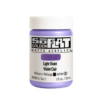 Akrylová barva Golden SoFlat Matte 59 ml - 6590 Light Violet - 