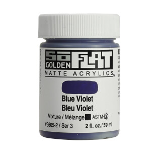 Akrylová barva Golden SoFlat Matte 59 ml - 6605 Blue Violet - 