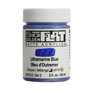 Akrylová barva Golden SoFlat Matte 59 ml - 6610 Ultramarine Blue - 