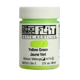 Akrylová barva Golden SoFlat Matte 59 ml - 6675 Yellow Green - 
