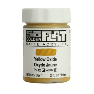 Akrylová barva Golden SoFlat Matte 59 ml - 6700 Yellow Oxide - 