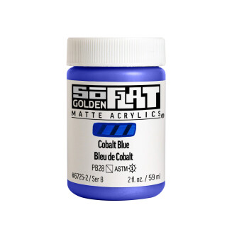 Akrylová barva Golden SoFlat Matte 59 ml - 6725 Cobalt Blue - 