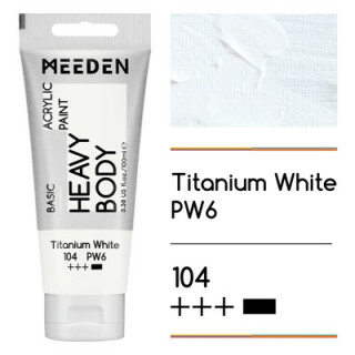 Akrylová barva Meeden 100ml – 104 Titanium White - 