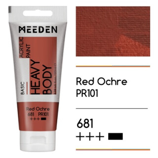 Akrylová barva Meeden 100ml – 681 Red Ochre - 