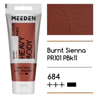 Akrylová barva Meeden 100ml – 684 Burnt Sienna - 