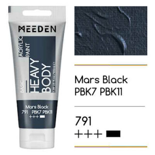 Akrylová barva Meeden 100ml – 791 Mars Black - 
