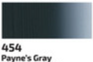 Akrylová barva Rosa 75ml – 454 Payne’s gray - 