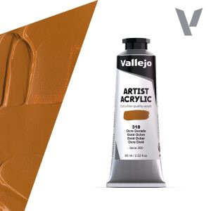 Akrylová barva Vallejo Artist 60ml – 318 Gold Ochre - 