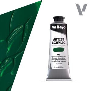 Akrylová barva Vallejo Artist 60ml – 415 Emerald Green (Hue) - 