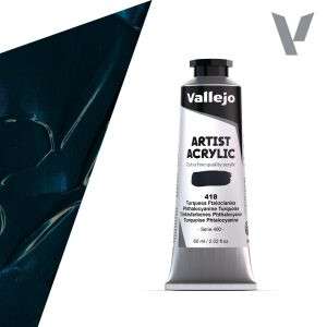 Akrylová barva Vallejo Artist 60ml – 418 Phtalocyanine Turquoise - 