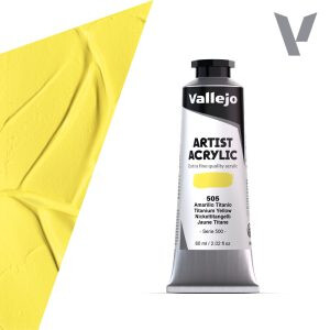 Akrylová barva Vallejo Artist 60ml – 505 Titanium Yellow - 