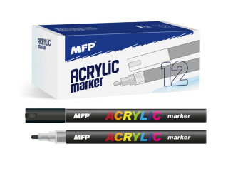 Akrylový popisovač MFP 4mm - černý - 