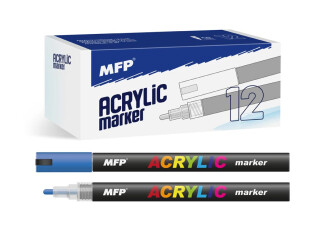 Akrylový popisovač MFP 4mm - modrý tmavý - 