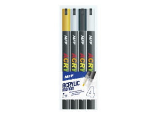 Akrylový popisovač MFP 4mm set 4ks - 