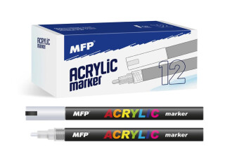 Akrylový popisovač MFP 4mm - stříbrný - 