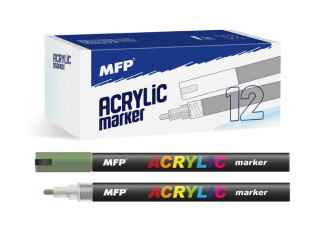Akrylový popisovač MFP 4mm - zelený tmavý - 