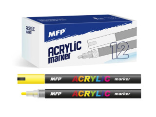Akrylový popisovač MFP 4mm - žlutý - 