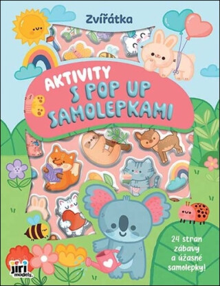 Aktivity s pop-up samolepkami Roztomilá zvířátka - 