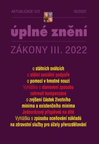 Aktualizace 2022 III/2 – o státní sociální podpoře - neuveden