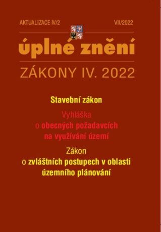 Aktualizace IV/2 2022 Stavební zákon, územní plánování - neuveden