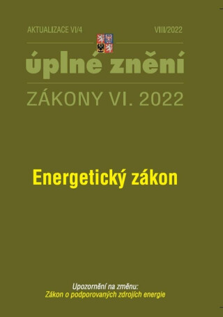 Aktualizace VI/4 2022 Energetický zákon - neuveden