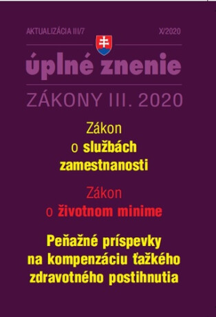Aktualizácia III/7 2020 – Zákon o službách zamestnanosti - 