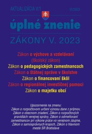 Aktualizácia V/1 2023 – štátna služba, informačné technológie verejnej správy - 