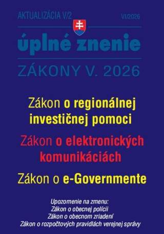 Aktualizácia V/2 2026 – štátna služba, informačné technológie verejnej správy - 