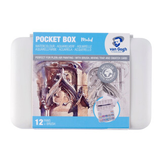 Akvarel. plast. sada VG Muted Colours 12 pan - 
