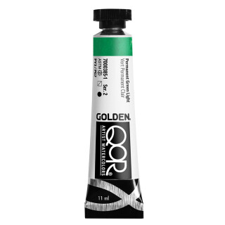 Akvarelová barva QoR 11ml – 385 Permanent Green Light - 