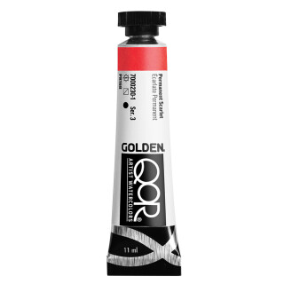 Akvarelová barva Golden QoR 11 ml - Permanent Scarlet 0230 - 