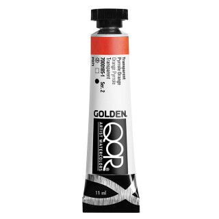 Akvarelová barva Golden QoR 11 ml - Transparent Pyrrole Orange 0185 - 
