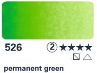 Akvarelová barva Horadam 1/2 – 526 permanent green - 