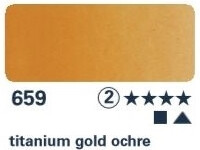 Akvarelová barva Horadam 1/2 – 659 titanium gold ochre - 