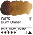 Akvarelová barva Mijello 15ml – 570 Burnt Umber - 