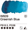 Akvarelová barva Mijello 15ml – 609 Greenish Blue - 