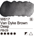 Akvarelová barva Mijello 15ml – 617 Van Dyke Brown Deep - 