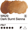 Akvarelová barva Mijello 15ml – 629 Dark Burnt Sienna - 