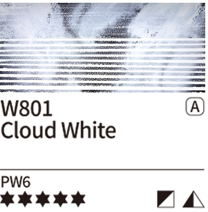 Akvarelová barva Mijello Tourmaline 15ml – 801 Cloud White - 