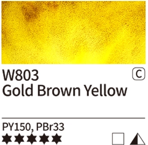 Akvarelová barva Mijello Tourmaline 15ml – 803 Gold Brown Yellow - 